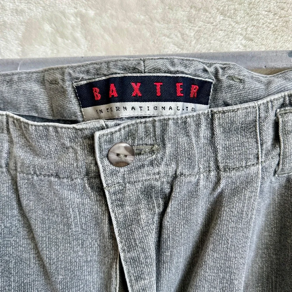 Vintage Baxter International‎ Ltd Gray Pleated Trousers 100% Cotton 38M